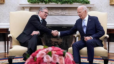 UK PM Keir Starmer and US President Joe Biden