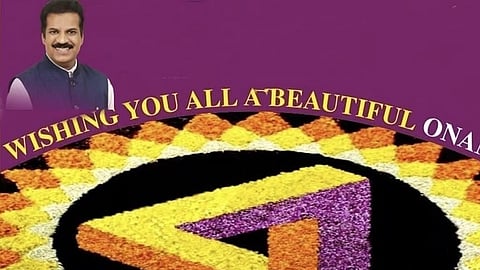 CSMT station is gearing up for the world's largest Pookkalam