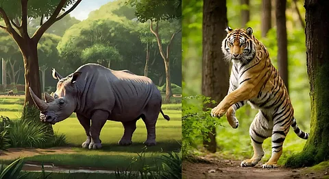 Delhi Zoo adds rhino, tiger and pied hornbills