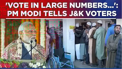 PM Narendra Modi urges people to vote in J&K