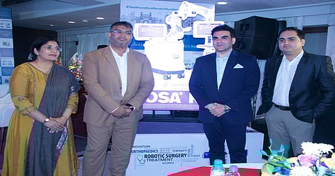 Renowned actor Arbaaz Khan launched the advanced Rosa Surgical Robot System at Apollo Spectra Hospital in Mumbai