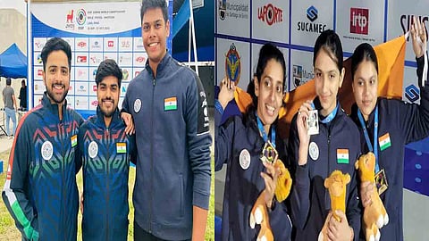 Indian Junior shooters win two team gold medals
