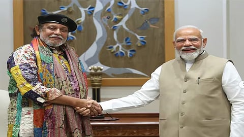 Mithun Chakraborty Meets PM Modi After Receiving Padma Bhushan Award,