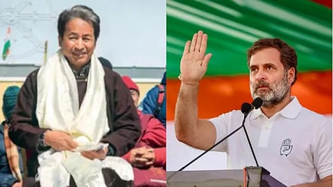 Sonam Wangchuk and Leader of Opposition in the Lok Sabha Rahul Gandhi