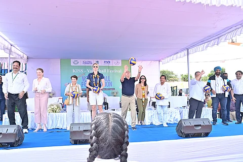 Historic Volleyball Festival Inaugurated at KISS, Over 5,000 Players Participate