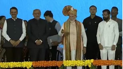 PM Modi inaugurates Mumbai metro line 3 and the foundation stone laying for Thane ring metro project