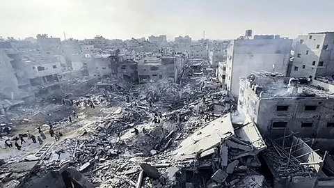 Israeli airstrike against Hamas in central Gaza