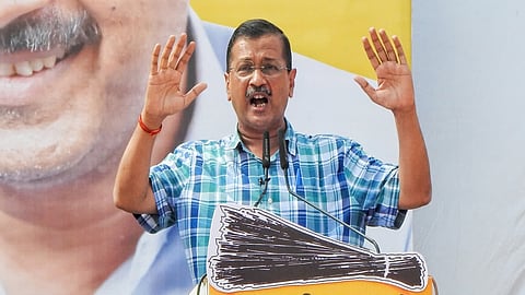 AAP supremo Arvind Kejriwal congratulates the victory of AAP candidate in the Doda Assembly seat of JK