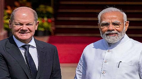German Chancellor Olaf Scholz and PM Narendra Modi