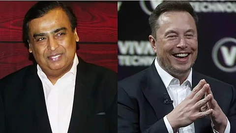 Mukesh Ambani and Elon Musk