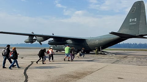 Canadian Air Force plane ferries stranded passengers of Air India flight