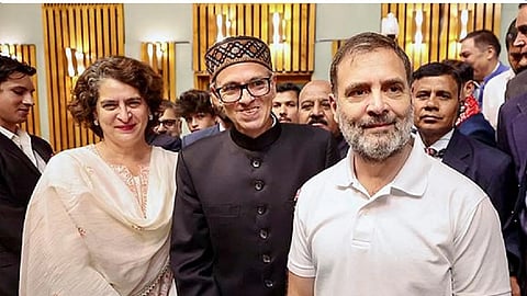 Omar Abdullah sworn in as J-K CM, Cong stays away from govt for now