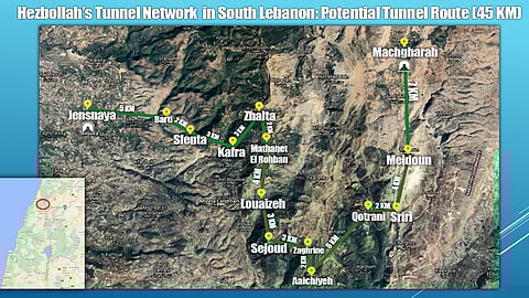 Hezbollah Tunnel network in Labanon