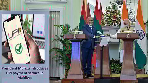 President Muizzu introduces UPI payment service in Maldives