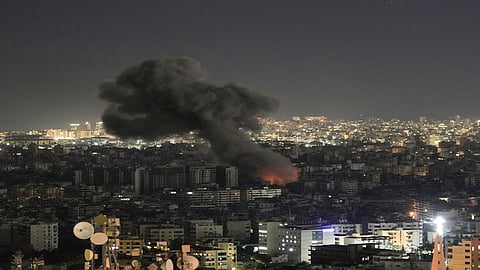Hezbollah's missile attack to central Israel
