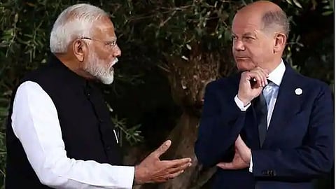 PM Narendra Modi and German Chancellor Olaf Scholz