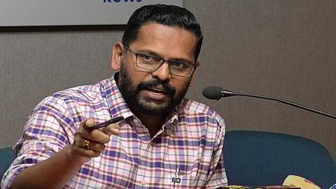 P Sarin, LDF candidate in the Palakkad assembly bypoll