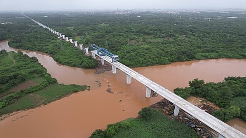 Bridges in the Mumbai-Ahmedabad bullet train corridor