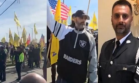 Canadian cop suspended for attending pro-Khalistan protest outside Hindu temple