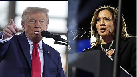 US Presidential candidates Donald Trump and Kamala Harris