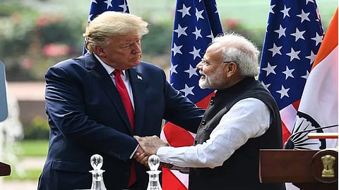 Former US President Donald Trump and PM Narendra Modi