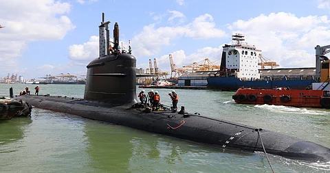 INS Vela arrives at Colombo port, Sri Lanka