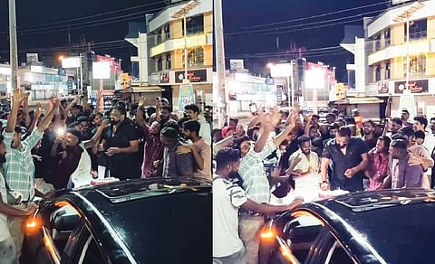 Man arrested for birthday bash on public road
