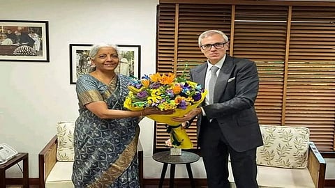 FM Nirmala Sitharaman and J-K CM Omar Abdullah