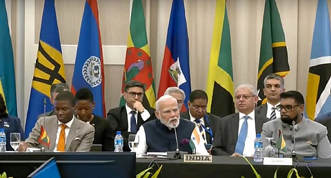 PM Modi meets top Caribbean leaders, discusses bilateral ties, partnerships for stronger Global South