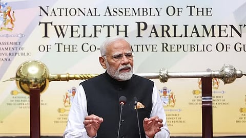 PM Narendra Modi addresses Guyana parliament