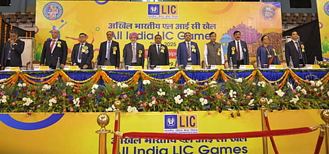 Mr. Siddhartha Mohanty, CEO and MD, LIC of India inaugurated the All India LIC Games, 2024 at the Sawai Mansingh Stadium in Jaipur today.