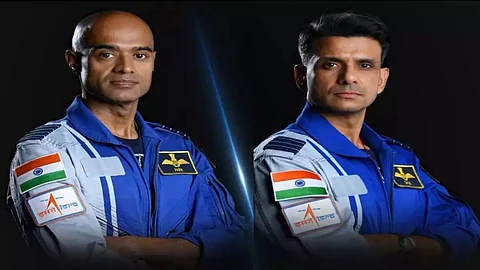 Indian astronauts: Group Captain Prasanth Balakrishnan Nair and Group Captain Shubhanshu Shukla