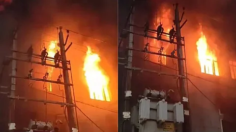 Fire broke out at godown near the Ernakulam Junction Railway Station