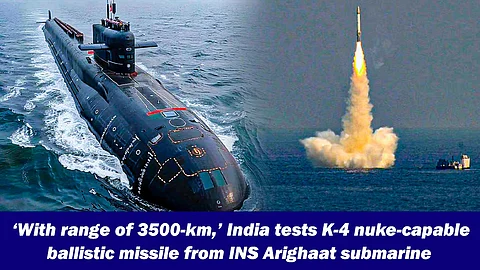 DRDO's K-4 or Kalam-4 submarine-launched ballistic missile