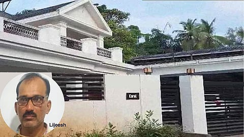 Businessman's home at Valapattanam. Lijeesh (in the inset)