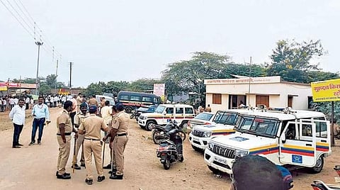 Curfew at Markadwadi village in Malshiras tehsil of Maharashtra’s Solapur district.