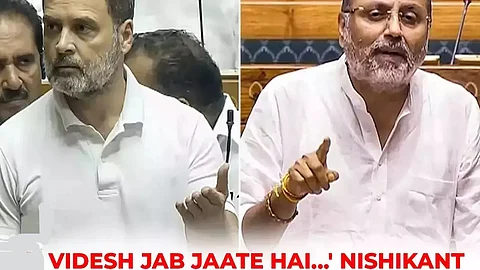 Leader of Opposition Rahul Gandhi and BJP MLA Nishikant Dubey