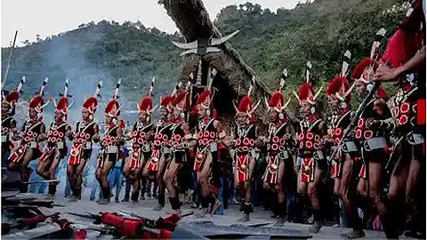 Hornbill festival in Naga Heritage Village Kisama