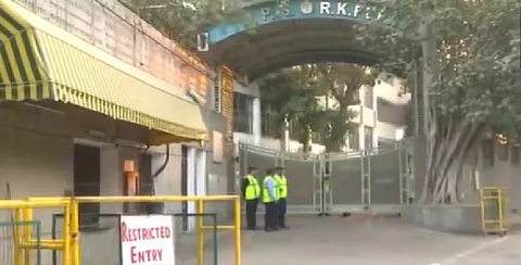 Around 40 schools in Delhi received a bomb threat mail Monday morning with the sender demanding USD 30,000, a police official said.