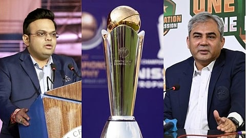 ICC Chairman Jay Shah and PCB chief Mohsin Naqvi