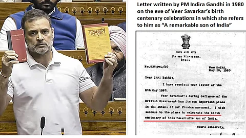 Remarks by Indira Gandhi and Rahul Gandhi on Savarkar in Lok Sabha