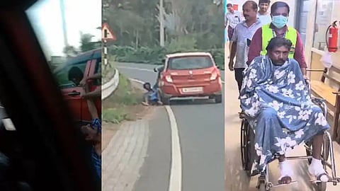 Mathan the tribal man being dragged by car in Mananthavady, Kerala