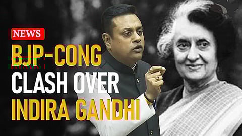 BJP - Cong clash over Indira Gandhi