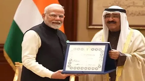 PM Modi receives Kuwait's highest honour