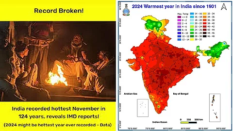 India 2024 : Warmest since 1901