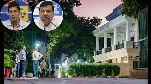 AAP leaders Sanjay Singh and Saurabh Bhardawaj were stopped from entering the Delhi CM's official residence