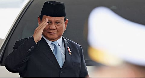 Indonesian President Prabowo Subianto