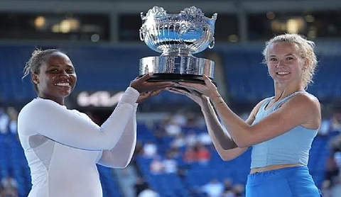 Top-seeded Taylor Townsend and Katerina Siniakova win the women''s doubles at the Australian Open