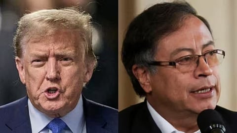 US President Donald Trump and Colombian President Gustavo Petro