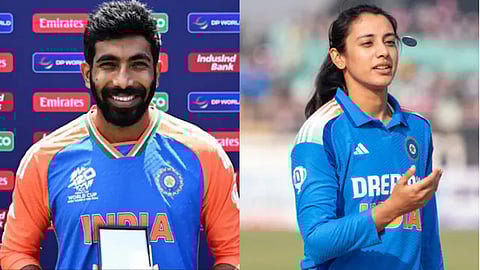 Jasprit Bumrah and Smriti Mandhana